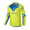 Παιδική μπλούζα motocross ALPINESTARS YTH RACER VEIL YELLOW/BLUE thumb