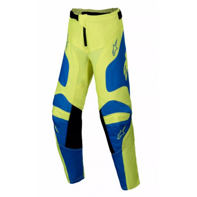Παιδικό παντελόνι motocross ALPINESTARS RACER VEIL YELLOW/BLUE