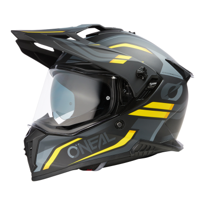 Κράνος μηχανής O'NEAL A-SRS SPIKE BLACK/GRAY/YELLOW