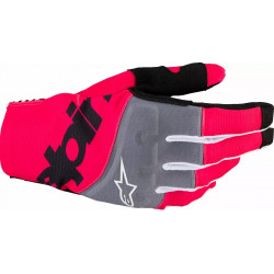 Γάντια μηχανής motocross ALPINESTARS MX TECHSTAR BLK/PINK