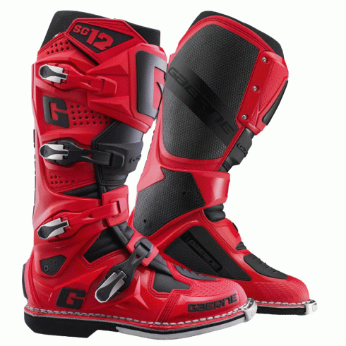 Μπότες μηχανής GAERNE MX SG-12 RED/BLACK Μπότες μηχανής GAERNE MX SG-12 RED/BLACK