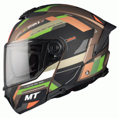 Κράνος μηχανής MT ATOM 2 SV BAST A6 MATT FLIP-UP
