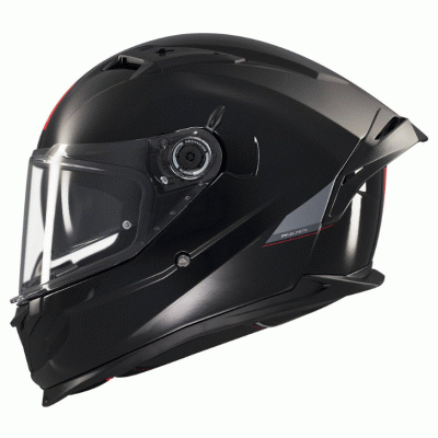 Κράνος μηχανής MT BRAKER SV SOLID A1 GLOSS ΜΑΥΡΟ FULL FACE