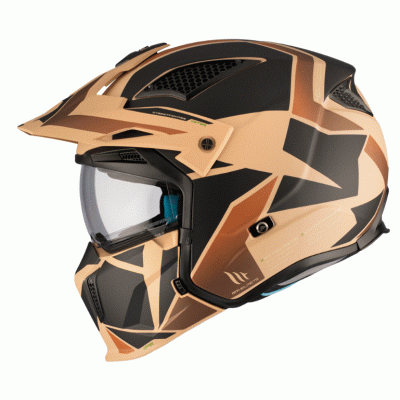 Κράνος μηχανής MT STREETFIGHTER S SV P1R B9 BROWN MODULAR