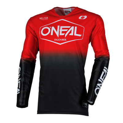 Μπλούζα μηχανής motocross O'NEAL MAYHEM HEXX BLACK/RED V.25