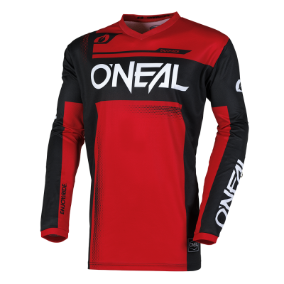 Μπλούζα μηχανής motocross O`NEAL ELEMENT RACEWEAR BLACK/RED V.25