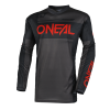 Μπλούζα motocross O`NEAL ELEMENT RACEWEAR BLACK/GRAY/RED V.25