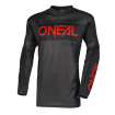 Μπλούζα motocross O`NEAL ELEMENT RACEWEAR BLACK/GRAY/RED V.25 thumb