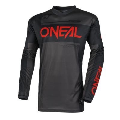 Μπλούζα μηχανής motocross O`NEAL ELEMENT RACEWEAR BLACK/GRAY/RED V.25