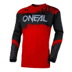 Μπλούζα motocross O'NEAL ELEMENT SHOCKER BLACK/RED V.25 thumb