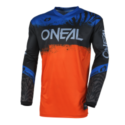Μπλούζα motocross O'NEAL ELEMENT SHOCKER BLACK/ORANGE V.25