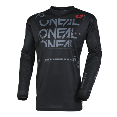 Μπλούζα μηχανής motocross O'NEAL ELEMENT STATIC BLACK/GRAY V.25