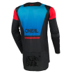 Μπλούζα motocross O'NEAL PRODIGY FIVE FOUR BLACK/BLUE V.25 thumb