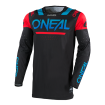 Μπλούζα motocross O'NEAL PRODIGY FIVE FOUR BLACK/BLUE V.25 thumb