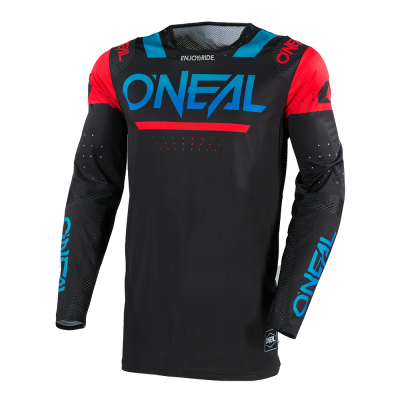 Μπλούζα μηχανής motocross O'NEAL PRODIGY FIVE FOUR BLACK/BLUE V.25