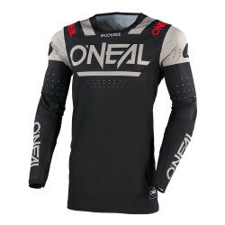Μπλούζα motocross O'NEAL PRODIGY FIVE FOUR BLACK/GRAY V.25