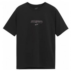 Κοντομάνικο μπλουζάκι ALPINESTARS BOLD TYPE BACK Black