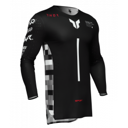 Μπλούζα motocross THOR SPORTMODE RIOT BLACK/RED