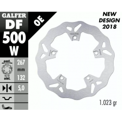 Δισκοπλακα μοτοσυκλέτας εμπρός Galfer WAVE FIXED DISC DF500W