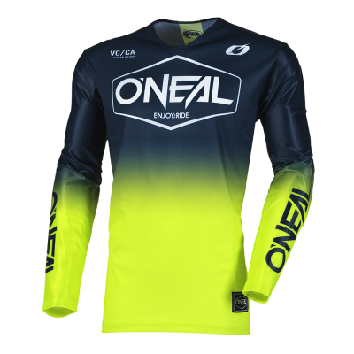 Μπλούζα μηχανής motocross O'NEAL MAYHEM HEXX BLUE/NEON YELLOW V.25