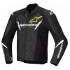Δερμάτινο μπουφάν μοτοσυκλέτας ALPINESTARS Faster v3 Airflow BLK/WHT/YW