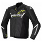 Δερμάτινο μπουφάν μοτοσυκλέτας ALPINESTARS Faster v3 Airflow BLK/WHT/YW thumb