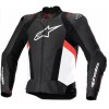 Δερμάτινο μπουφάν μοτοσυκλέτας ALPINESTARS Missile V3 BLK/WHT/RD