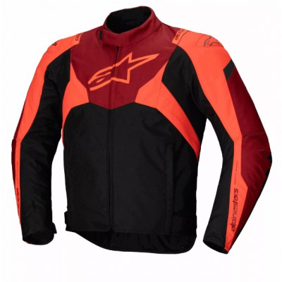 Μπουφάν μηχανής ALPINESTARS T-JAWS V4 WATERPROOF BLACK/RED FLUO