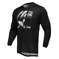 Μπλούζα motocross THOR LAUNCHMODE BRAVE BLACK