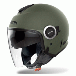 Κράνος μηχανής AIROH HELYOS MILITARY GREEN JET-OPEN FACE Κράνος μηχανής AIROH HELYOS MILITARY GREEN JET-OPEN FACE