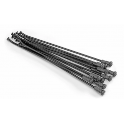 Ακτίνες τροχού μοτοσυκλέτας KITE SPOKES 17FR BK/SI NIP 16PC Black