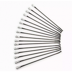 Ακτίνες τροχού μοτοσυκλέτας KITE SPOKES 19 FR BK/SI 16PC Silver