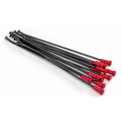 Ακτίνες τροχού μοτοσυκλέτας KITE SPOKES 21FR BK /RE NIP 12PC Black/Red