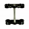 Τιμονόπλακα μηχανής KITE TRIPLE CLAMP MX HON BLACK