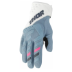 Γυναικεία γάντια μηχανής motocross THOR WOMEN'S SPECTRUM WHITE/BLUE thumb