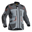 Μπουφάν μηχανής Lindstrands Myrvik Light Grey/Black/Orange thumb