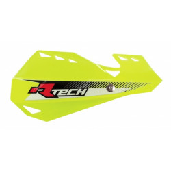 Προστατευτικές χούφτες μηχανής RACETECH Dual Neon Yellow