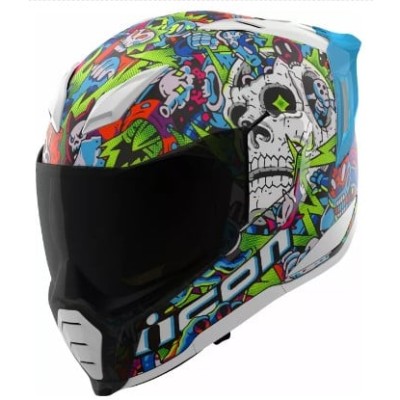 Κράνος μηχανής ICON Ultraflite Doodle 3 MIPS® BL FULL FACE