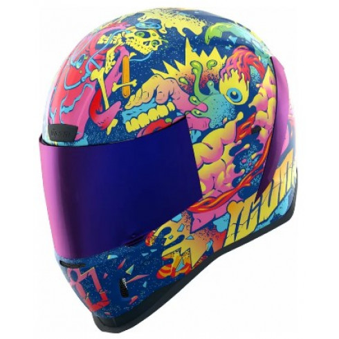 Κράνος μηχανής ICON Airform™ Scatterbrain MIPS® Purple/Multi FULL FACE Κράνος μηχανής ICON Airform™ Scatterbrain MIPS® Purple/Multi FULL FACE