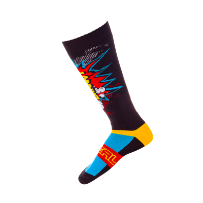 Κάλτσες μηχανής O'NEAL PRO MX BRAAAPP BLACK/MULTI
