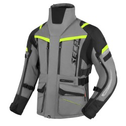 Μπουφάν μηχανής SECA ARRAKIS III TITANIUM/NEON YELLOW