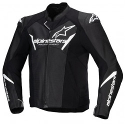 Δερμάτινο μπουφάν μηχανής ALPINESTARS Faster v3 Airflow BLK/White Δερμάτινο μπουφάν μηχανής ALPINESTARS Faster v3 Airflow BLK/White