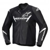Δερμάτινο μπουφάν μηχανής ALPINESTARS Faster V3 BLACK/WHITE