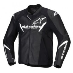 Δερμάτινο μπουφάν μηχανής ALPINESTARS Faster V3 BLACK/WHITE