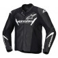 Δερμάτινο μπουφάν μηχανής ALPINESTARS Faster V3 BLACK/WHITE thumb