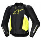 Δερμάτινο μπουφάν μηχανής ALPINESTARS Missile V3 Airflow  BLK/Fluo/White thumb