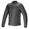 Δερμάτινο μπουφάν μηχανής ALPINESTARS BLACKTRACK BLACK