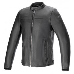 Δερμάτινο μπουφάν μηχανής ALPINESTARS BLACKTRACK BLACK