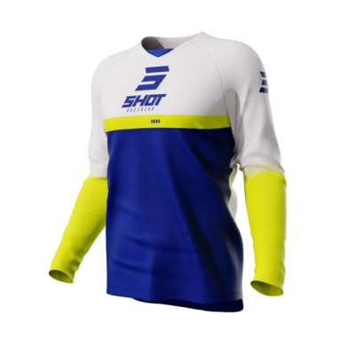 Παιδική μπλούζα motocross SHOT Raw Reflex Blue