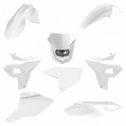 Κιτ πλαστικών restyling + φανάρι POLISPORT Kit Suzuki DR-Z400 (2000-24) White